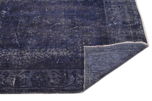 Atina Purple Vintage Wool Handmade Area Rug 5'7" x 9'3"