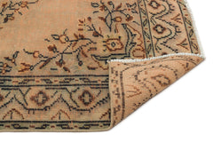 Atina Orange Vintage Wool Handmade Area Rug 5'0" x 8'1"