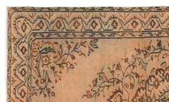 Atina Orange Vintage Wool Handmade Area Rug 5'0" x 8'1"