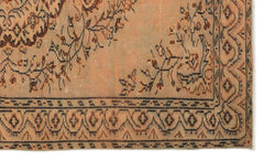 Atina Orange Vintage Wool Handmade Area Rug 5'0" x 8'1"