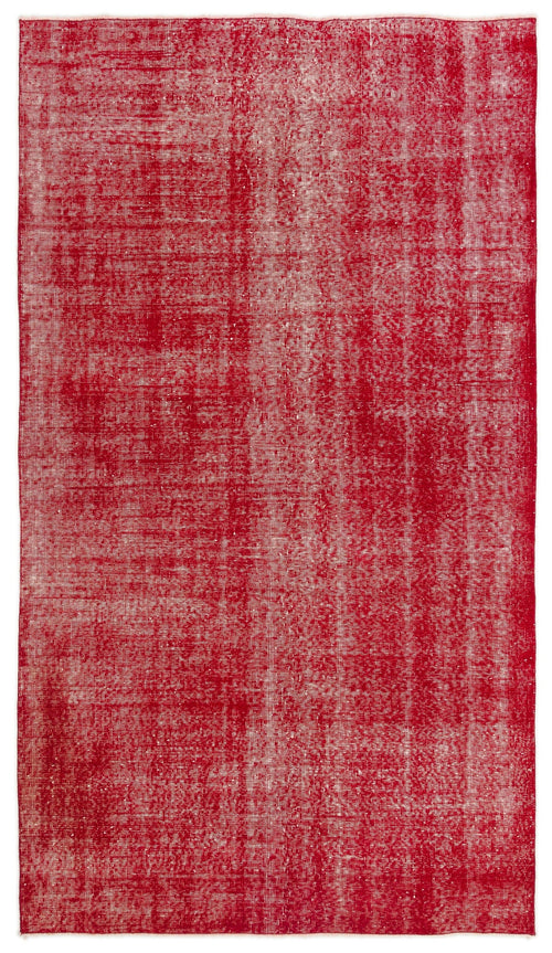 Atina Red Vintage Wool Handmade Area Rug 4'10" x 8'5"
