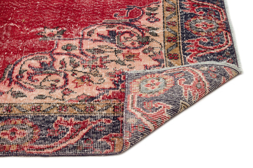 Atina Red Classic Wool Handmade Area Rug 5'8" x 9'5"