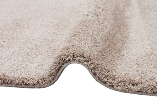Modern Shaggy Area Rug – Beige Cotton Machine Made Carpet for Living Room