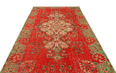 Atina Red Classic Wool Handmade Area Rug 6'1" x 10'4"