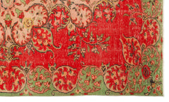 Atina Red Classic Wool Handmade Area Rug 6'1" x 10'4"