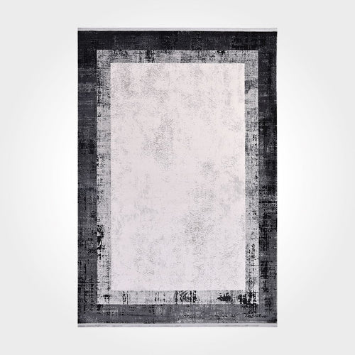 Haven Anthracite Frame Machine Made Area Rug