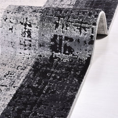 Haven Anthracite Frame Machine Made Area Rug