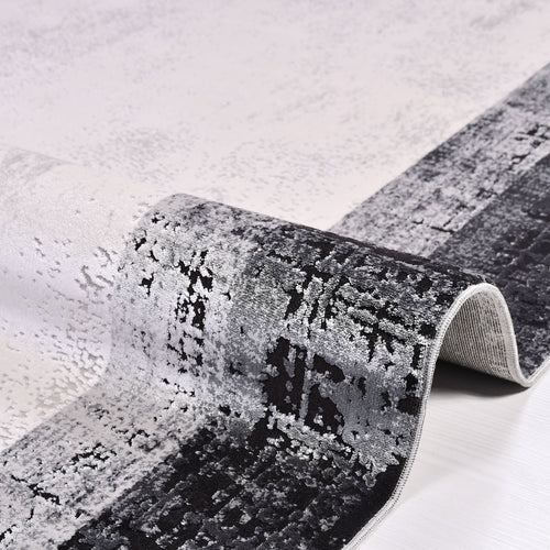 Haven Anthracite Frame Machine Made Area Rug