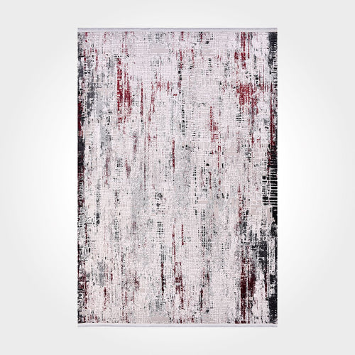 Everleighe Cream Modern Machine Made Area Rug