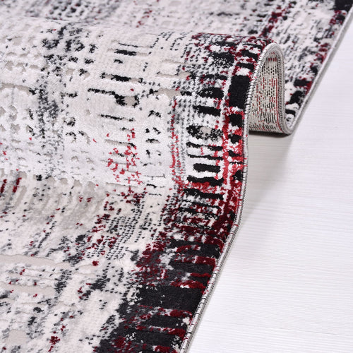 Everleighe Cream Modern Machine Made Area Rug