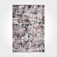 Modern Area Rug – Machine Made Rug with Acrylic Yarn, Flatweave Carpet & Overlocked Edge