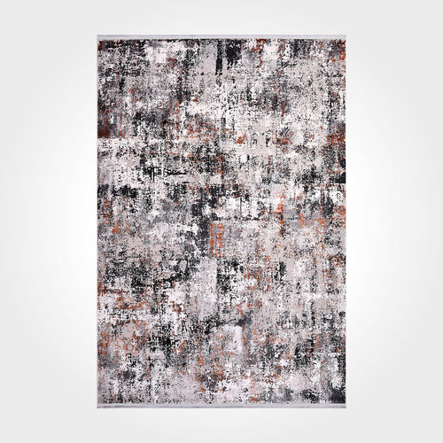 Modern Area Rug – Machine Made Rug with Acrylic Yarn, Flatweave Carpet & Overlocked Edge
