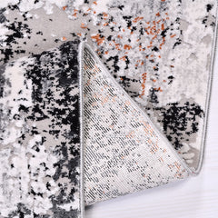 Modern Area Rug – Machine Made Rug with Acrylic Yarn, Flatweave Carpet & Overlocked Edge