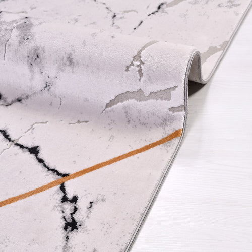 Cream Marble Area Rug – Machine Made Rug with Acrylic Yarn & Soft Pile