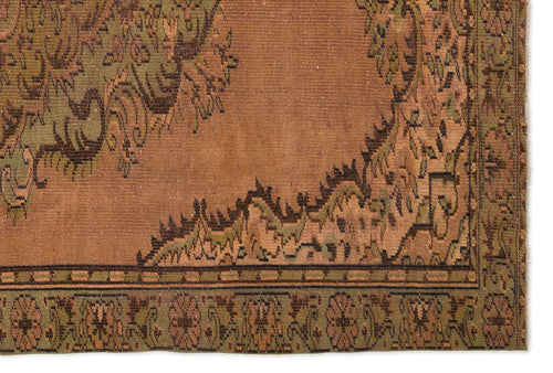 Atina Orange Vintage Wool Handmade Area Rug 6'0" x 8'10"