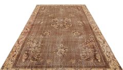 Atina Brown Classic Wool Handmade Area Rug 6'4" x 9'8"