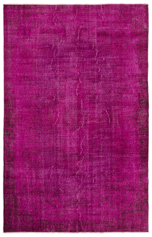 Atina Pink Vintage Wool Handmade Area Rug 5'10" x 9'9"