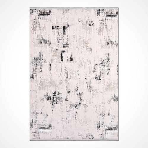 Modern Area Rug - Dallas Grey Machine Made Rug | 6mm Pile Height Durable Carpet