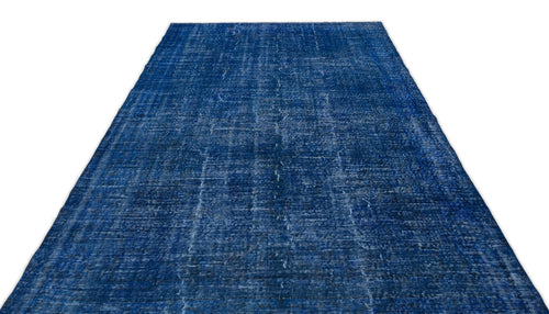 Atina Blue Vintage Wool Handmade Area Rug 6'6" x 10'0"