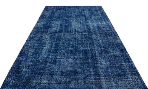 Atina Blue Vintage Wool Handmade Area Rug 6'0" x 9'6"