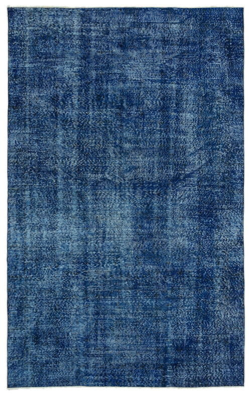 Atina Blue Vintage Wool Handmade Area Rug 6'0" x 9'6"