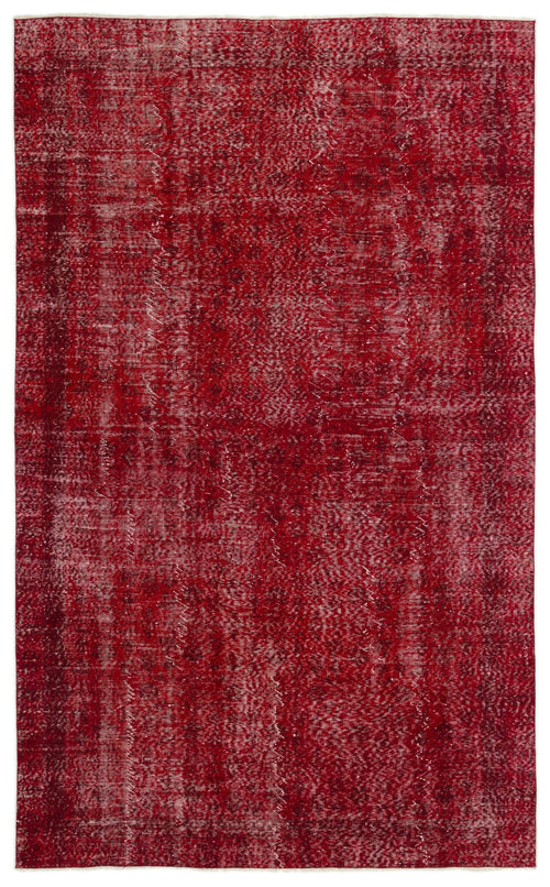 Atina Red Vintage Wool Handmade Area Rug 5'10" x 9'7"