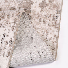 Modern Area Rug – Machine Made Cream Flatweave Rug with Laser Cut Edges