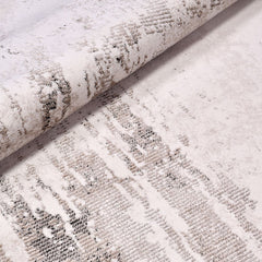 Modern Area Rug – Machine Made Cream Flatweave Rug with Laser Cut Edges