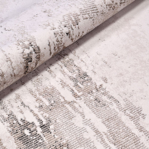 Modern Area Rug – Machine Made Cream Flatweave Rug with Laser Cut Edges