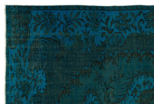 Atina Turquoise Vintage Wool Handmade Area Rug 5'11" x 8'11"