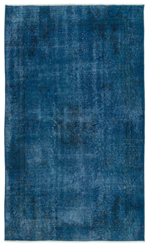 Atina Turquoise Vintage Wool Handmade Area Rug 3'10" x 6'6"