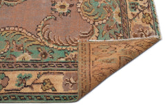 Atina Brown Classic Wool Handmade Area Rug 5'5" x 8'5"