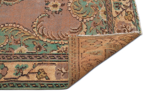 Atina Brown Classic Wool Handmade Area Rug 5'5" x 8'5"