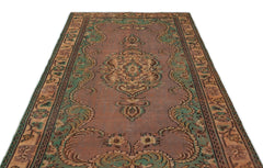 Atina Brown Classic Wool Handmade Area Rug 5'5" x 8'5"