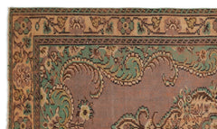 Atina Brown Classic Wool Handmade Area Rug 5'5" x 8'5"