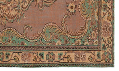 Atina Brown Classic Wool Handmade Area Rug 5'5" x 8'5"