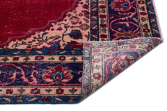 Atina Red Classic Wool Handmade Area Rug 6'5" x 10'3"