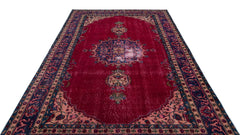 Atina Red Classic Wool Handmade Area Rug 6'5" x 10'3"