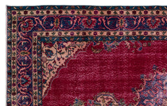 Atina Red Classic Wool Handmade Area Rug 6'5" x 10'3"