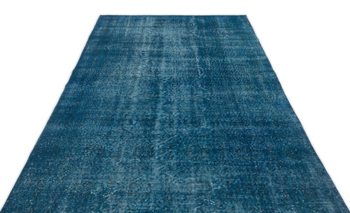 Atina Turquoise Vintage Wool Handmade Area Rug 5'3" x 8'4"