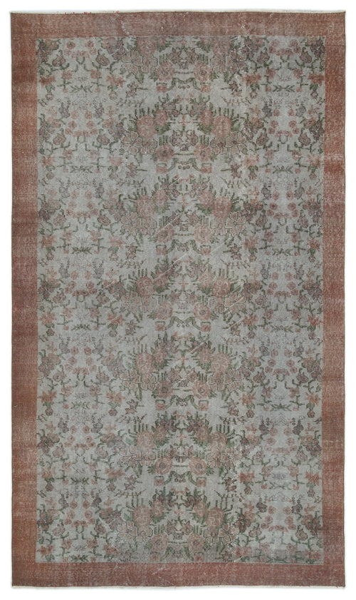 Atina Blue Vintage Wool Handmade Area Rug 5'4" x 9'6"