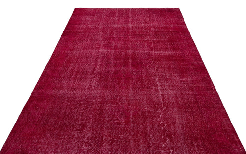 Atina Red Vintage Wool Handmade Area Rug 5'10" x 9'10"