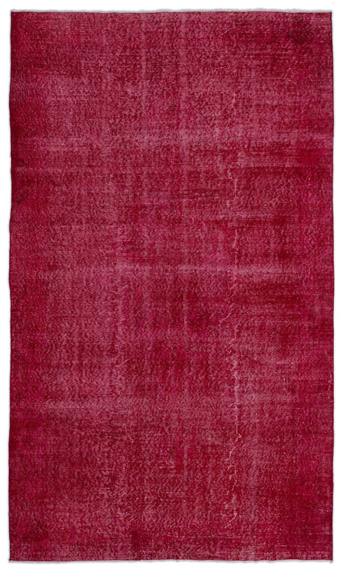 Atina Red Vintage Wool Handmade Area Rug 5'10" x 9'10"