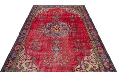 Atina Red Classic Wool Handmade Area Rug 5'8" x 9'8"