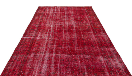Atina Red Vintage Wool Handmade Area Rug 6'0" x 9'2"