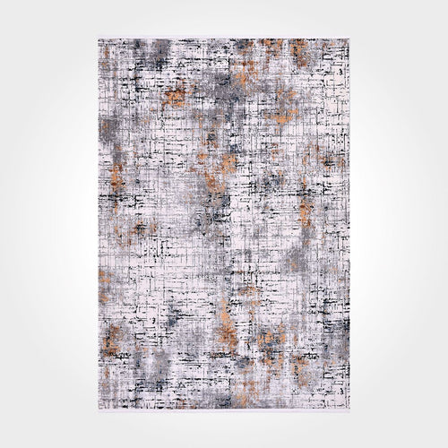 Macie Grey Modern Viscose Machine Made Area Rug