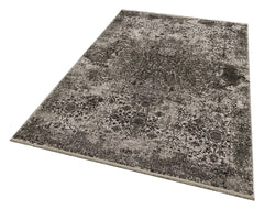 Machine Made Area Rug - Green Classic Overdyed High Low Textured Carpet
