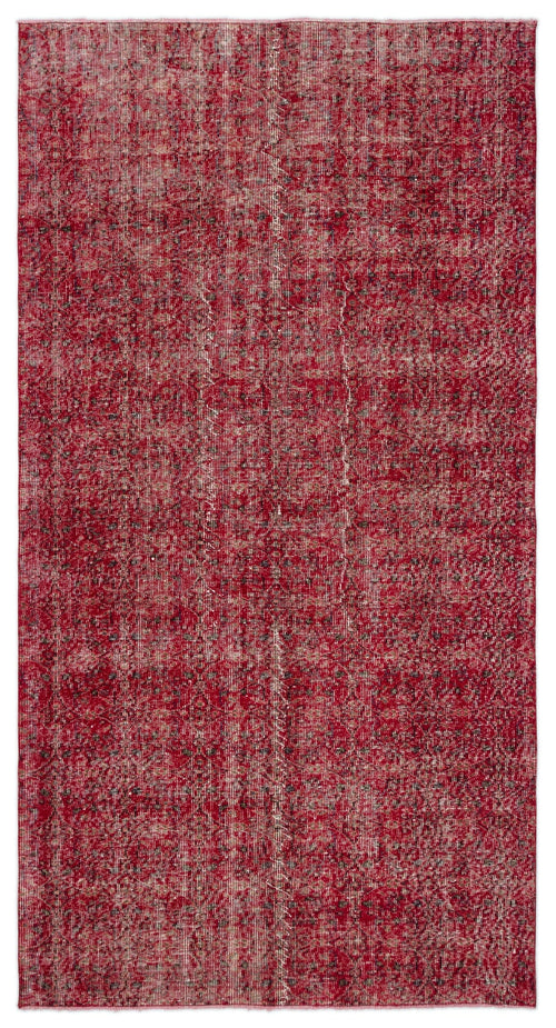 Atina Red Vintage Wool Handmade Area Rug 5'5" x 8'5"