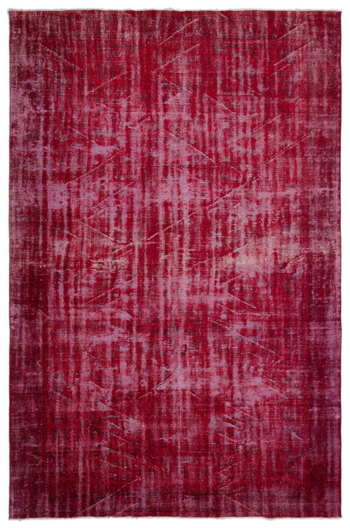 Atina Red Vintage Wool Handmade Area Rug 6'10" x 10'6"