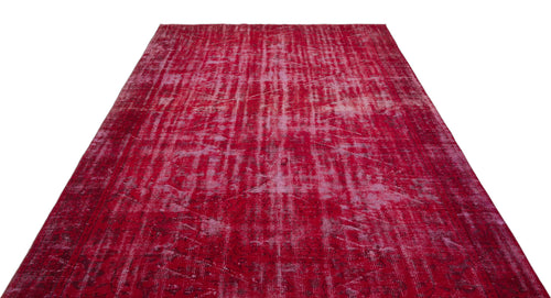 Atina Red Vintage Wool Handmade Area Rug 6'10" x 10'6"